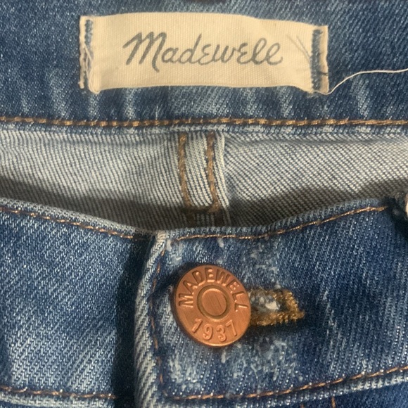 Madewell Slim BoyJean Pant High Rise Blue Indigo Wash Boyfriend Retro Denim 27 - Picture 5 of 8